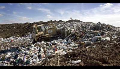 A typical landfill site